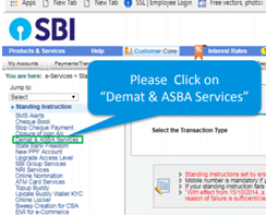 Demat and ASBA services